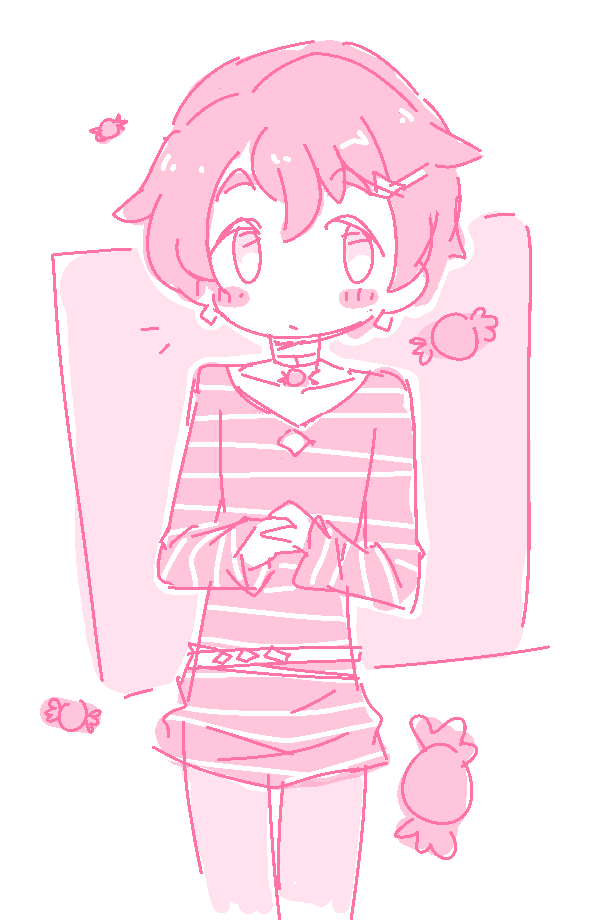 pastille looking very sweet